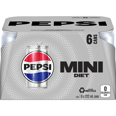 DIET PEPSI MINI CANS 6x222ml [6 ea]