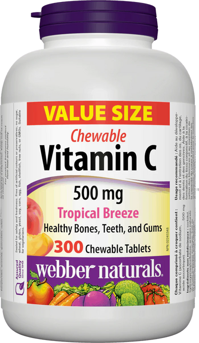 WEBBER VITAMIN C 500mg TROPIC [300 ea]