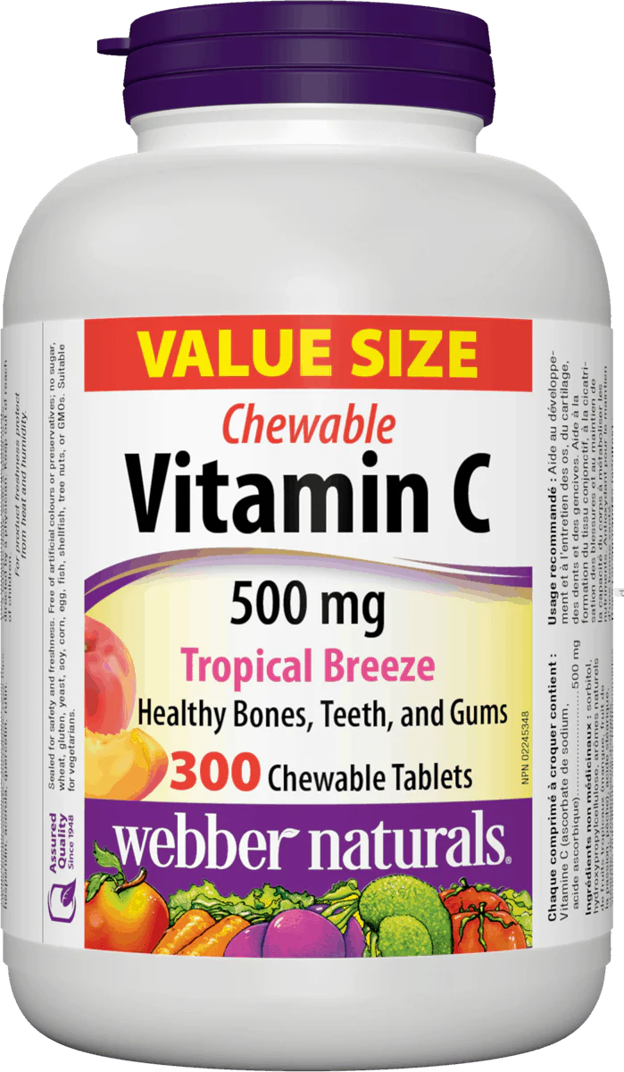 WEBBER VITAMIN C 500mg TROPIC [300 ea]