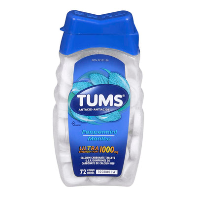TUMS ULTRA PEPPERMINT [72 TUMS]