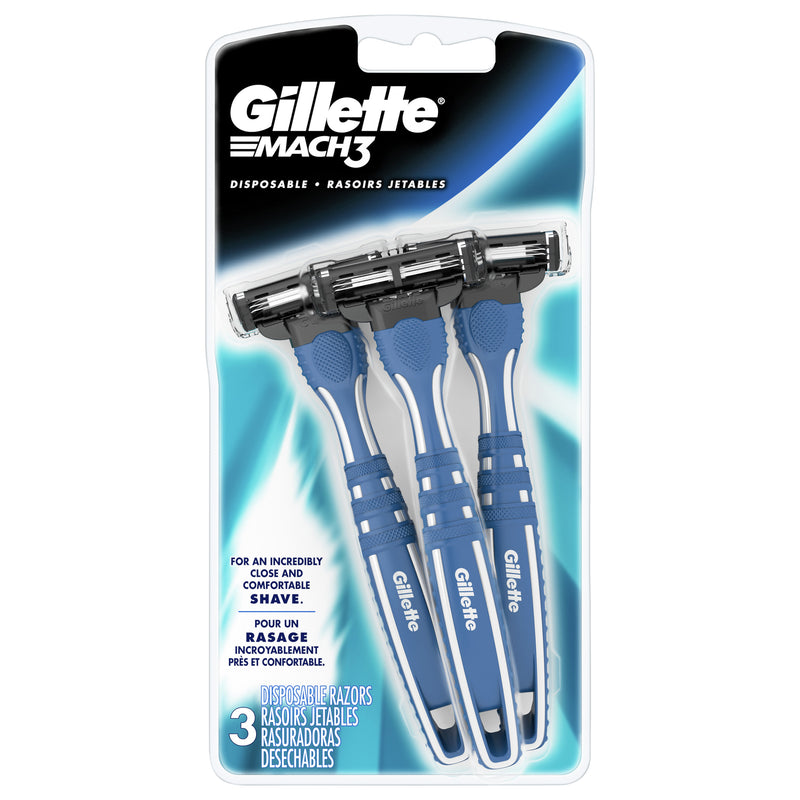 GILLETTE MACH 3 DISP RAZOR [3 ea]