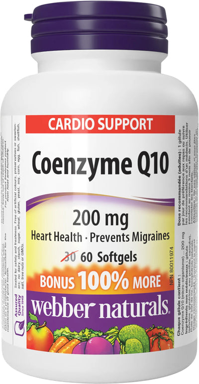 WEB COENZYME Q10 200MG BONUS [60 ea]