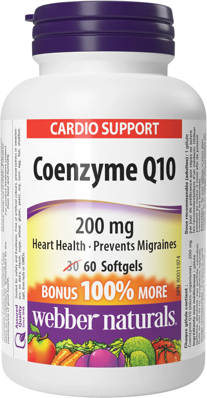 WEB COENZYME Q10 200MG BONUS [60 ea]