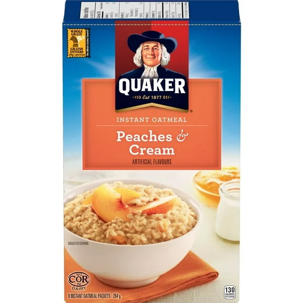 QUAKER INST OATMEAL PCHS & CRM [264 g]