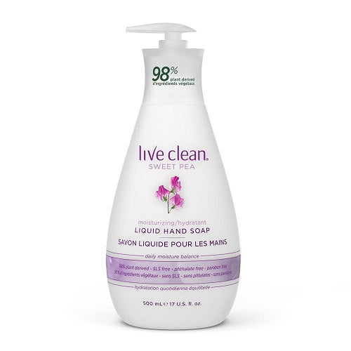 LIVE CLEAN SOAP SWT PEA 500ml