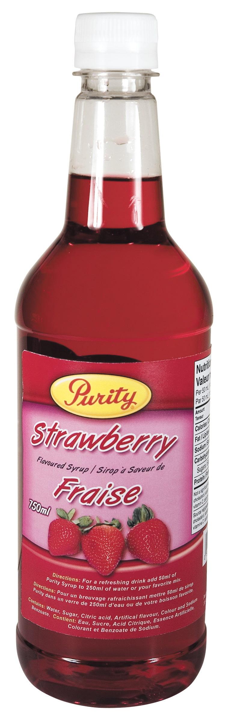 PURITY SYRUP STRAWBERRY [750 ml]
