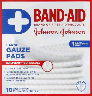 BAIND AID LARGE GAUGE PADS [1 ea]