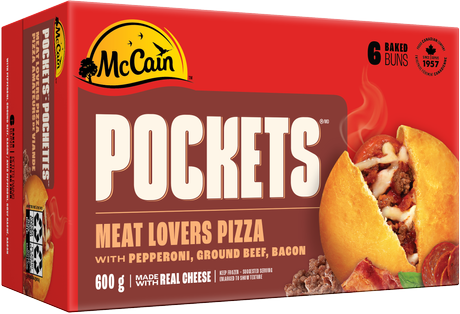 MC PIZZA POCKET MEAT LVRS [600 g]
