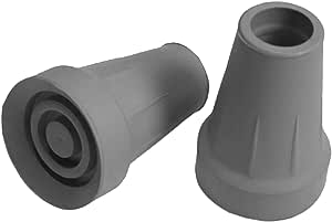 CRUTCH TIPS LRG GREY [2 ea]