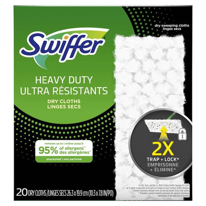 SWIFFER HVY DUTY WET CLOTHS [20 ea]