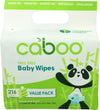 CABOO BAMBOO WIPES UNSCNT [216 ea]