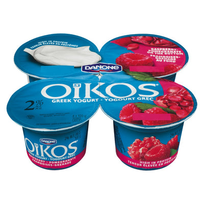 DANONE OIKOS RASP POMM 4x100g [4 ea]