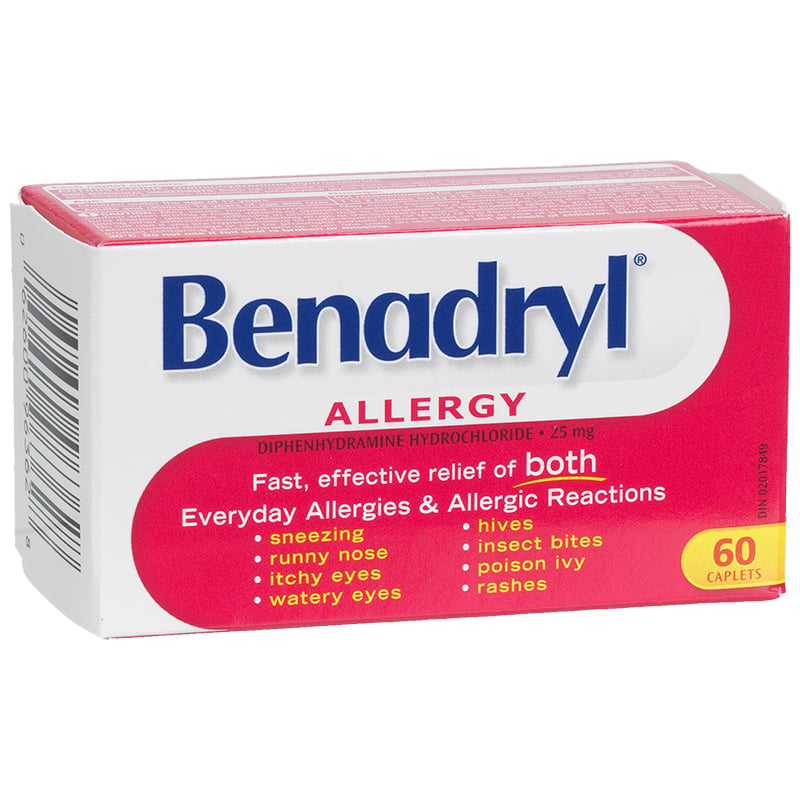 BENADRYL CPLT 25MG 60