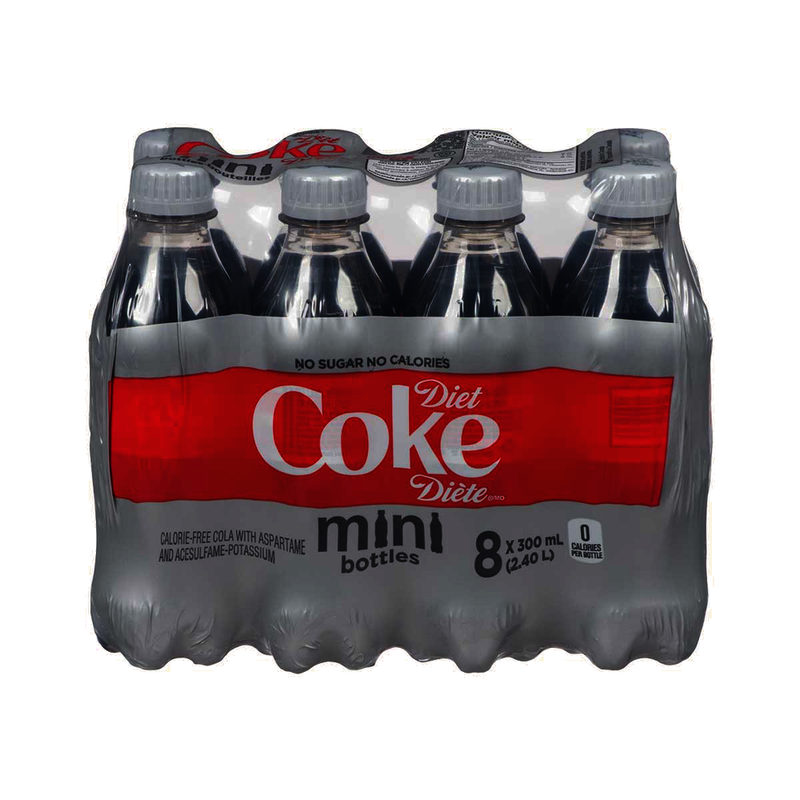 DIET COKE MINI BOTTLE 8x300ml [8 ea]