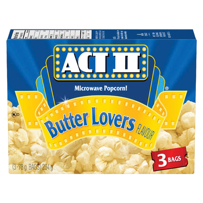 ACT II BUTTER LOVERS [3 pkg]