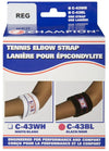 ELBOW BRACE W PAD BLK RREG [1 ea]