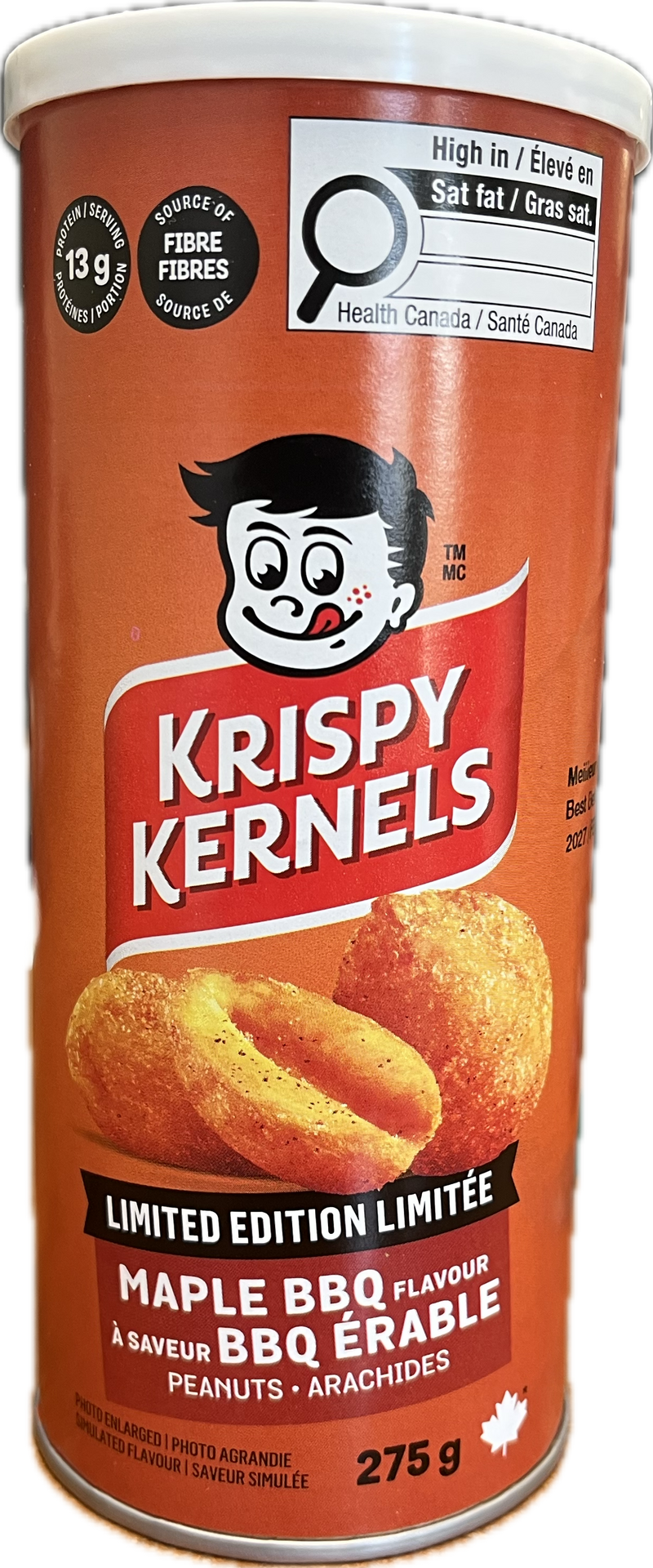 KRISPY KERNELS MAPLE BBQ PEANUTS 275g