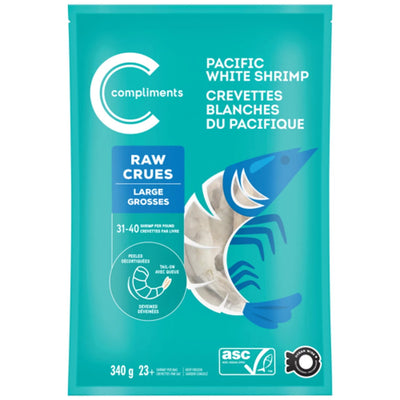 COMP RAW PACIFIC P&V SHRIMP [340 g]