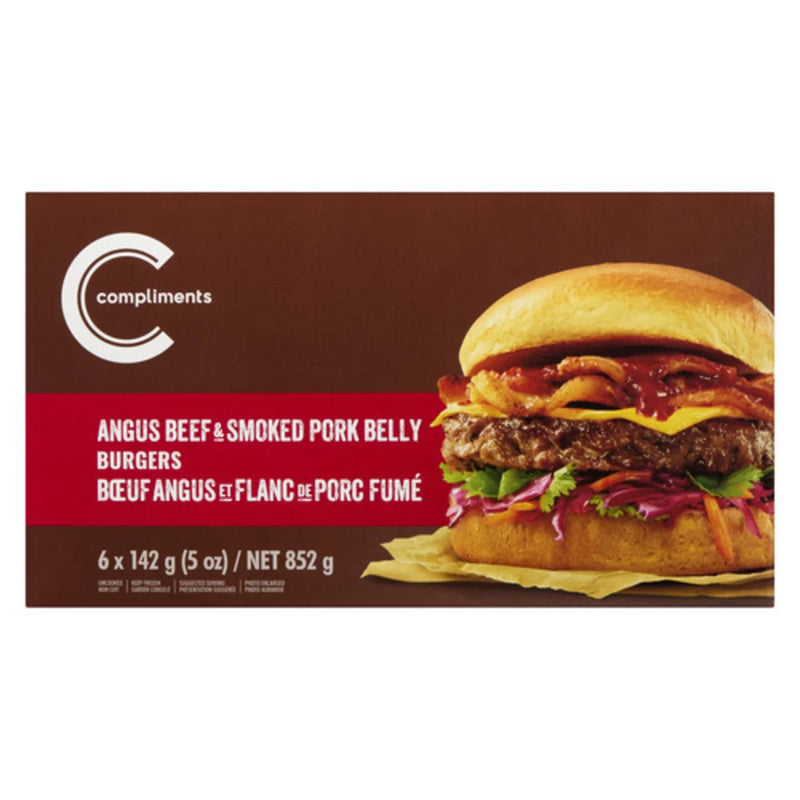 COMP ANGUS BEEF & PORK BURGERS [852 g]
