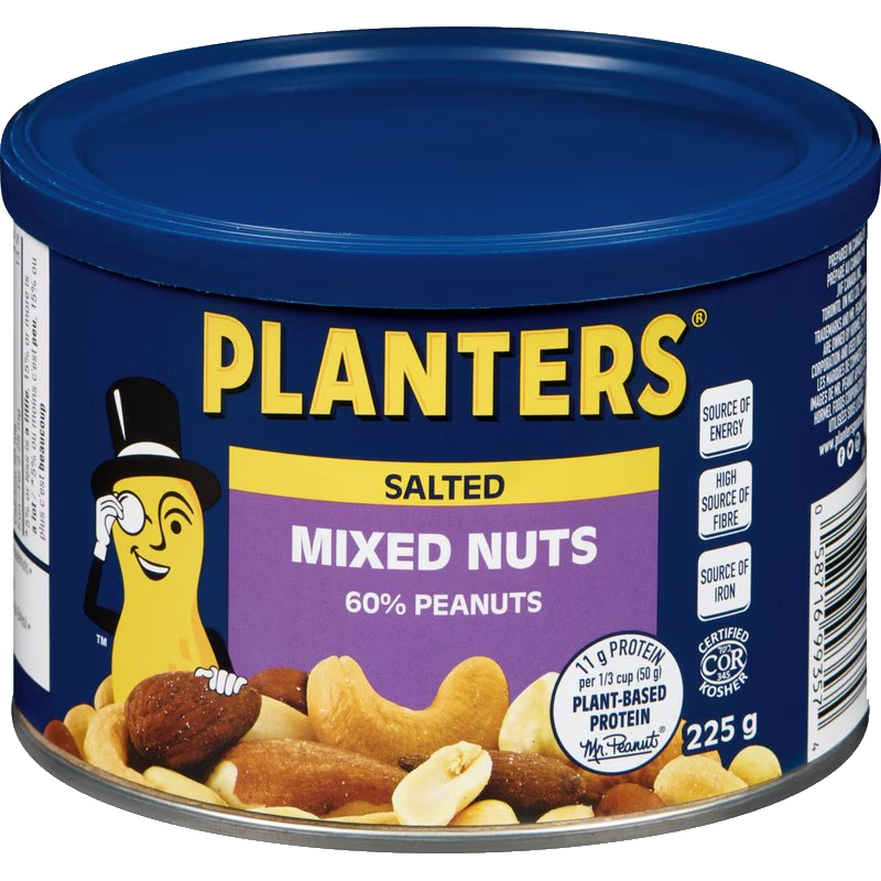 PLANTERS MIXED NUTS 60% PEANUT [225 g]