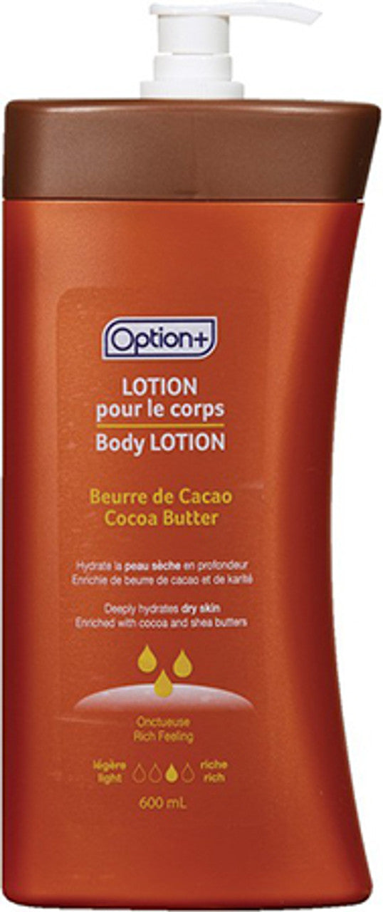 OPTION+ BODY LOTION COCOA [600 ml]