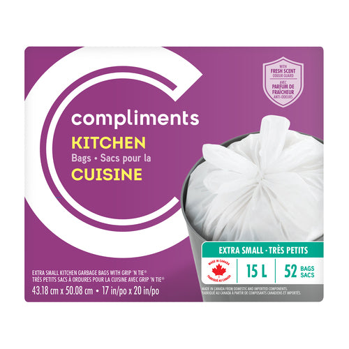 COMP GARBAGE EX SMALL 15L SCNT [52 ea]