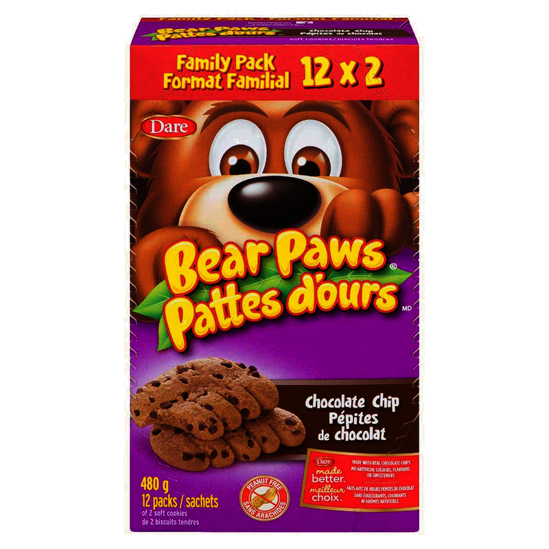 DARE BEAR PAW FAM PK CHOC CHIP [480 g]