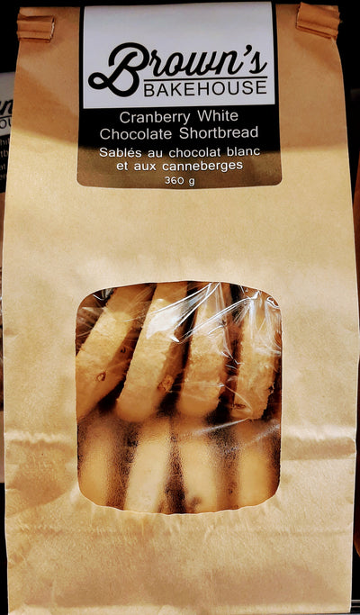 BRWNS CRAN WHT CHOC SHORTBRD [360 g]