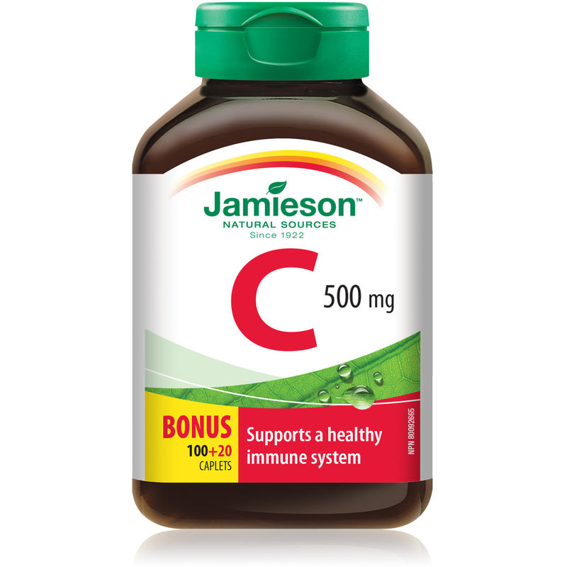 JAMIESON VIT C CAPS 500MG BONU [120 CAP]