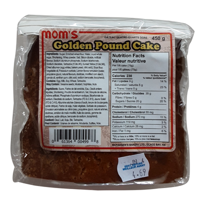 McFADGEN GOLDEN POUND CAKE [450 g]