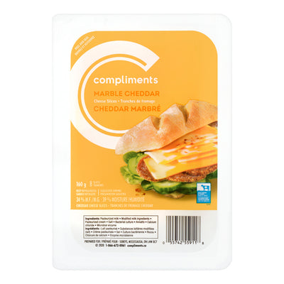 COMP MARBLE CHEEDAR SLICES [160 g]