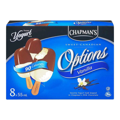 CHAP FRZ YOGURT VANILLA BARS [8 ea]