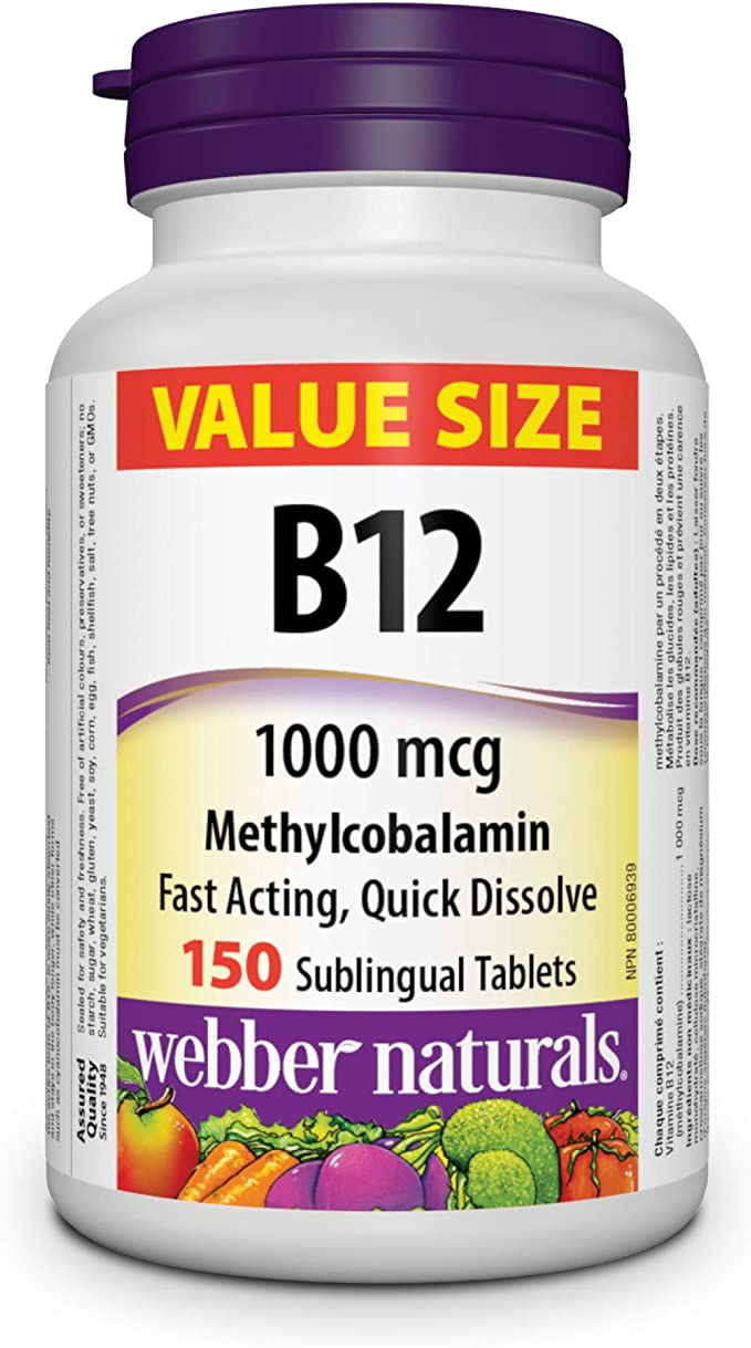 WEB B12 METHYL 1000MCG ST150 [150 ea]
