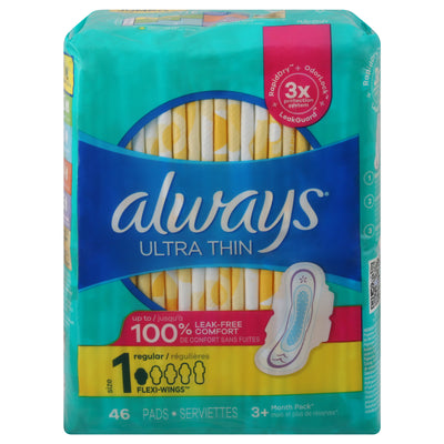 ALWAYS ULTRA THIN PAD w/ WINGS [46 ea]