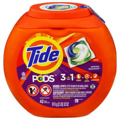TIDE LIQ POD SPRING MEADOW TUB [42 pcs]