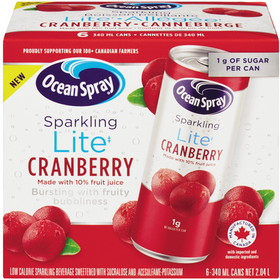 O/SPRY SPRKLING LITE CRANBRY [6 pkg]