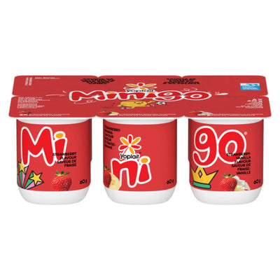 YOPLT YGRT MINIGO STRW BANANA [6 ea]