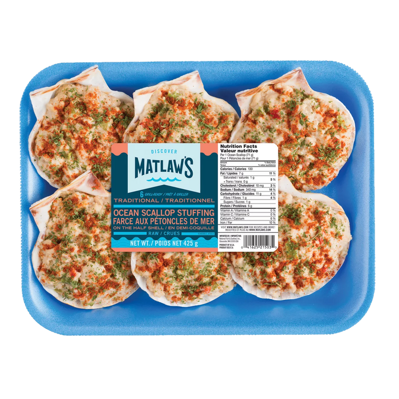 MATLAW STUFF SCALLOPS IN SHELL [425 g]