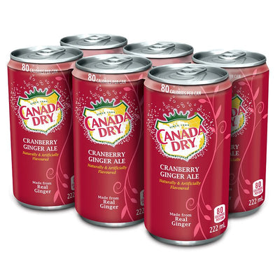 CD CRAN GINGER 6PK SLEEK CANS [222 ml]