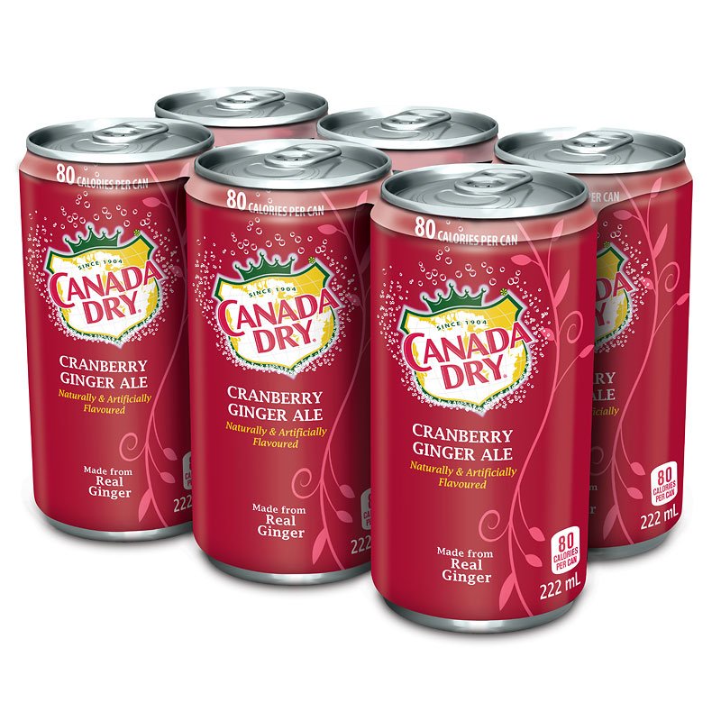 CD CRAN GINGER 6PK SLEEK CANS [222 ml]