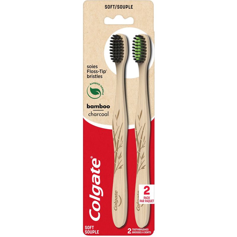 COLGATE BAMBOO TOOTHBRUSH [2 ea]
