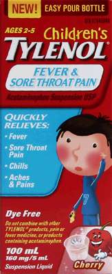 TYLENOL CHILD FEVR & THROAT [100 ml]