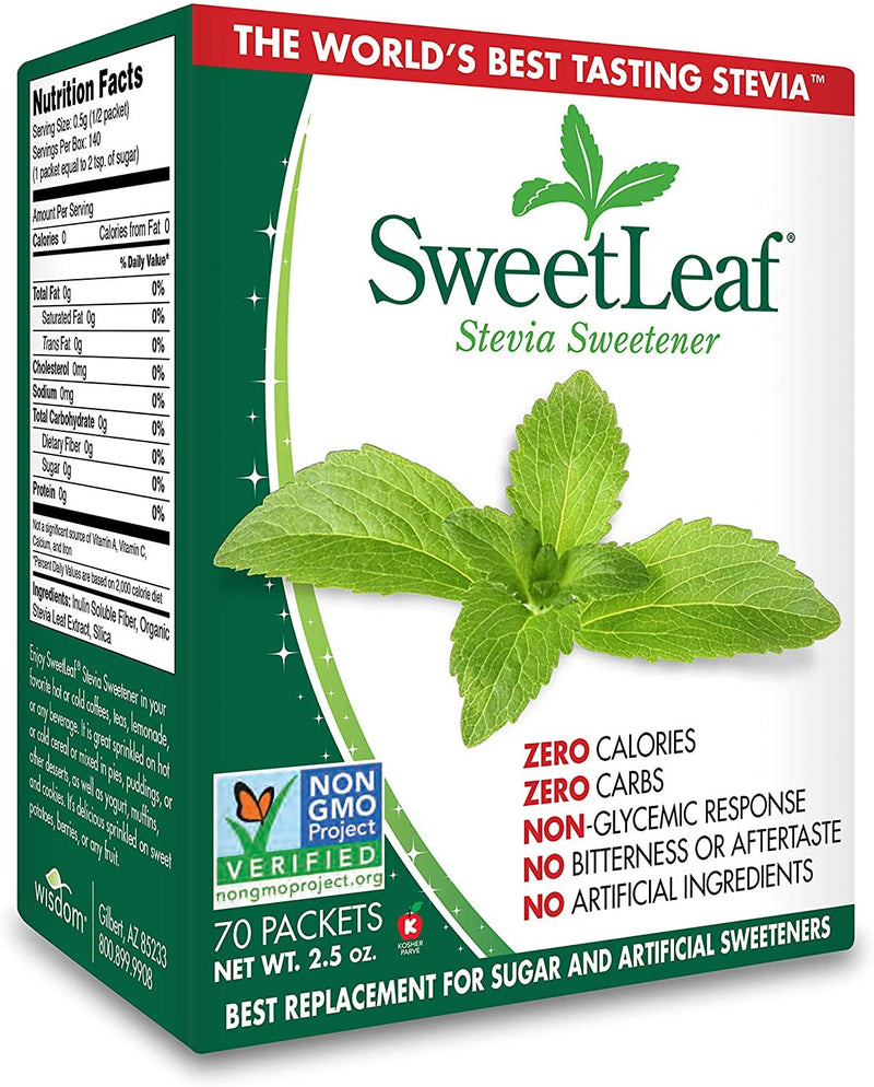 SWEETLEAF NATRL STEVIA EXTRACT [70 ea]