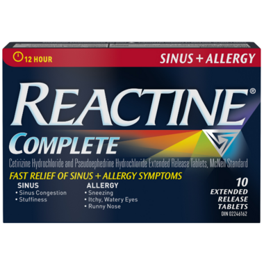 REACTINE ALRGY&SINUS TB 10 [1 ea]