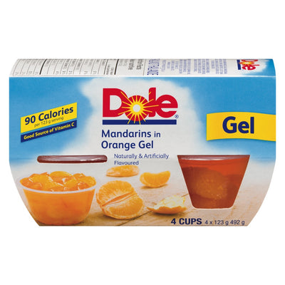 DOLE FRUIT/GEL MANDARIN ORANGE [4 PK]