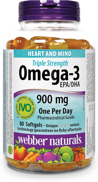 WEBR OMEGA 3 900mg TPL STR ESG [80 ea]