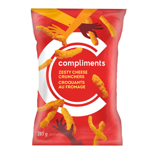 COMP ZESTY CHEESE CRUNCHERS [285 g]