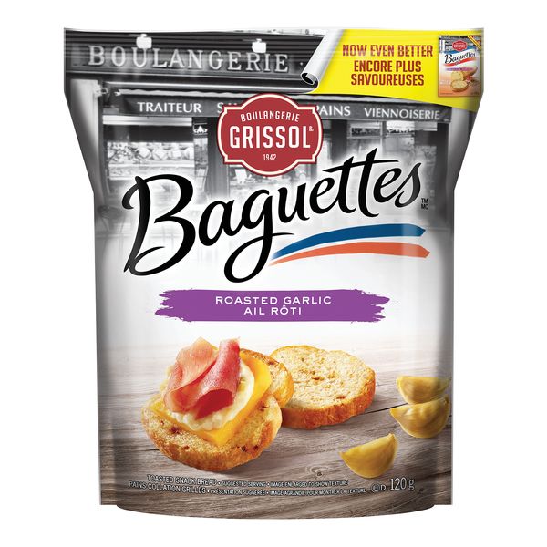 GRISSOL BAGUETTES RSTD GARLIC [120 g]