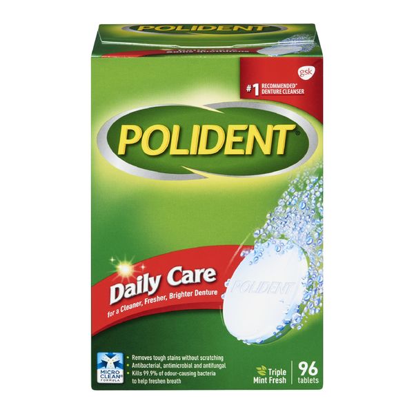 POLIDENT DAILY CARE [96 TAB]