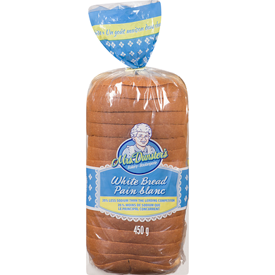 WHITE BREAD 35% LESS SODIUM [450 g]